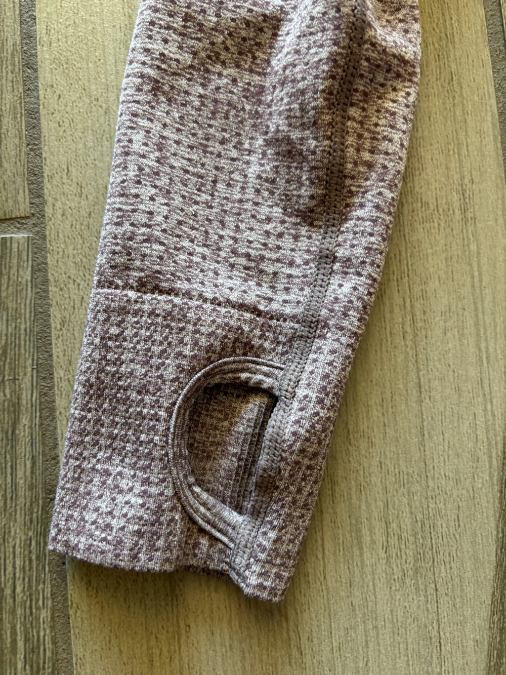 Gymshark Seamless Long Sleeve Top - Mauve Heathered - Picture 3 of 6